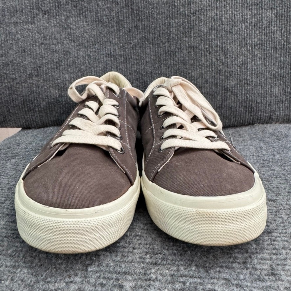 Taos Plim Soul Lux Charcoal Grey Canvas Side Zip Lace Up Sneakers Shoes 8 - Picture 3 of 9